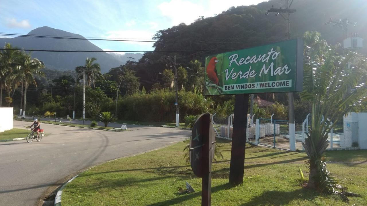 Chale No Condominio Verde Mar Na Praia Da Cocanha Caraguatatuba Bagian luar foto
