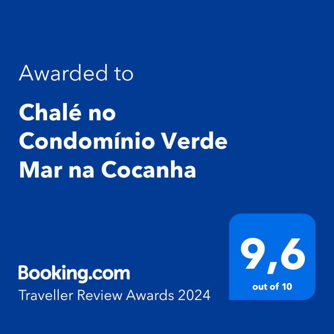 Chale No Condominio Verde Mar Na Praia Da Cocanha Caraguatatuba Bagian luar foto